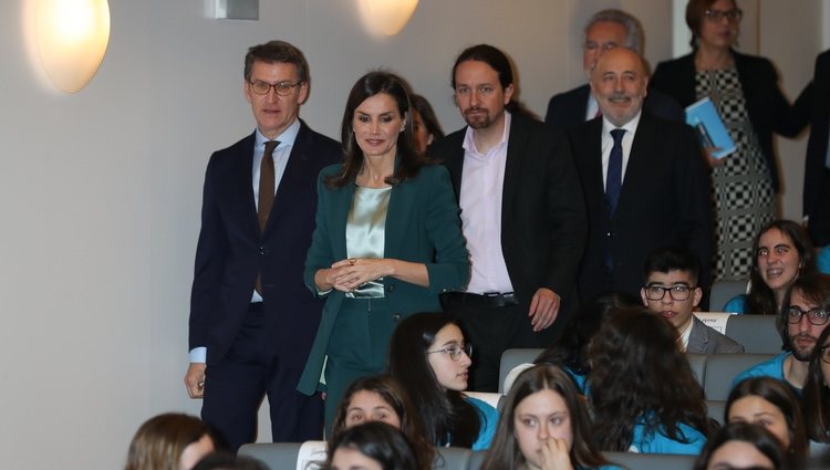 La Reina Letizia y Pablo Iglesias en los premios Princesa de Girona