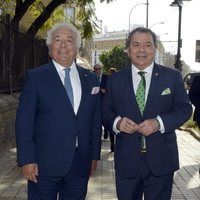 Los del Río llegando la entrega de Medallas de Andalucía 2020