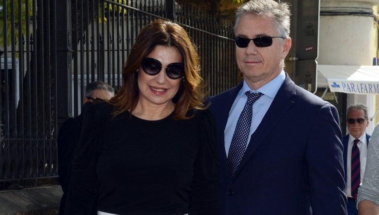 Raquel Revuelta llegando a la entrega de Medallas de Andalucía 2020