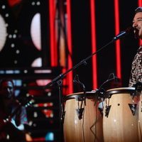 Bruno Carrasco cantando 'Llegué hasta ti' durante la gala 7 de 'OT 2020'