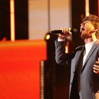 Jesús Rendón cantando 'Sábado por la tarde' durante la gala 7 de 'OT 2020'