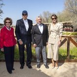 Harald y Sonia de Noruega y Abdalá y Rania de Jordania en un yacimiento arqueológico en Jordania