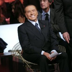 Silvio Berlusconi durante una conferencia en Roma