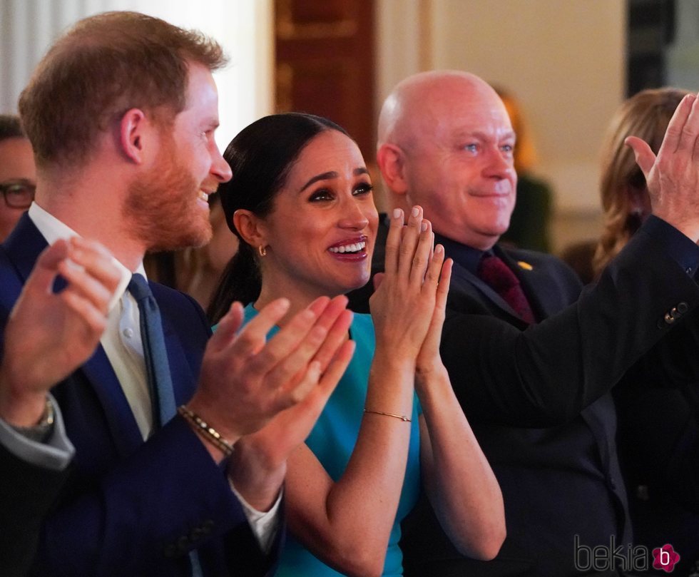 El Príncipe Harry y Meghan Markle, emocionados en los Endeavour Fund Awards 2020