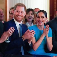 El Príncipe Harry y Meghan Markle durante los Endeavour Fund Awards 2020