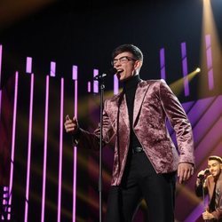 Flavio durante su actuación en la gala 8 de 'OT 2020'