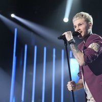 Hugo Cobo durante su actuación en la gala 8 de 'OT 2020'