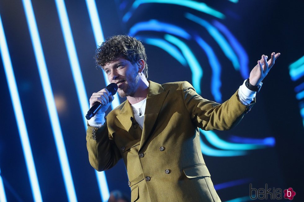 Jesús Rendón en su actuación de la gala 8 de 'OT 2020'