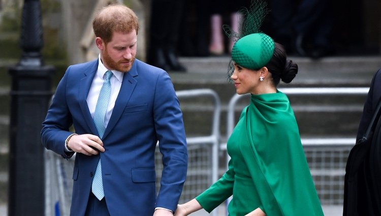 El Príncipe Harry y Meghan Markle en el Día de la Commonwealth 2020