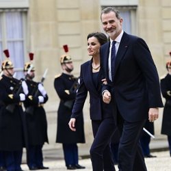 Los Reyes Felipe y Letizia en el Elíseo para un almuerzo con los Macron