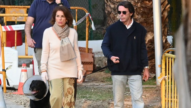 José María Aznar y Ana Botella en Marbella en plena crisis del coronavirus