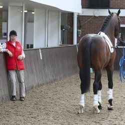 La Princesa Ana durante su visita al Centro Ecuestre de Addington