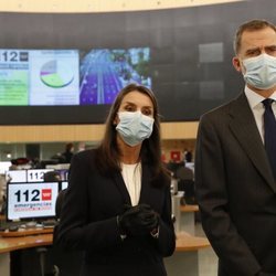 Los Reyes Felipe y Letizia visitan la Agencia de Seguridad y Emergencias Madrid 112