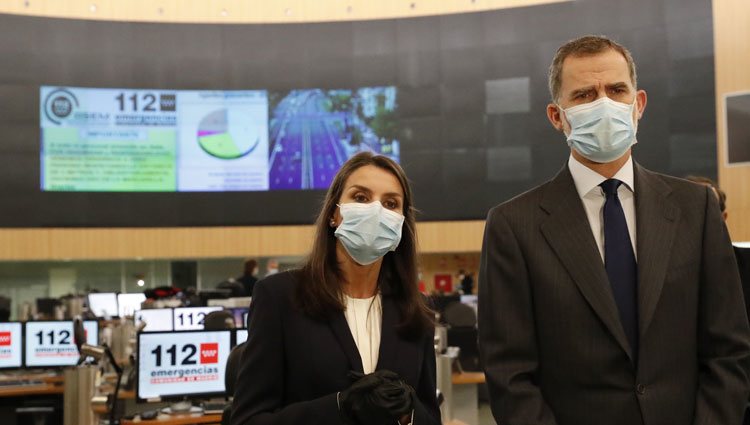 Los Reyes Felipe y Letizia visitan la Agencia de Seguridad y Emergencias Madrid 112