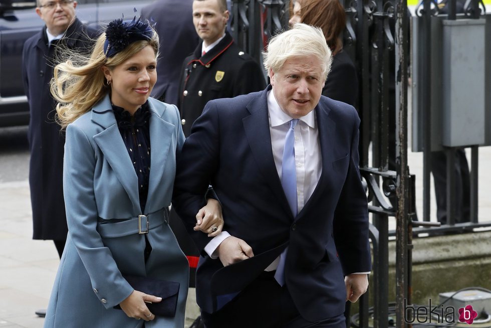 Boris Johnson y Carrie Symonds