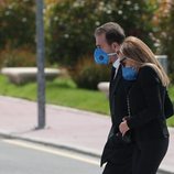 Ana Obregón y Alessandro Lequio llegando al Tanatorio de La Paz en Madrid para dar el último adiós a Álex Lequio