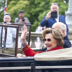 Los Reyes Harald y Sonia de Noruega celebrando el Día Nacional 2020