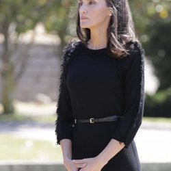 La Reina Letizia en el minuto de silencio por las víctimas del coronavirus