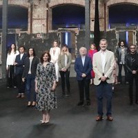 Los Reyes Felipe y Letizia junto a autoridades de Madrid y artistas en Matadero Madrid