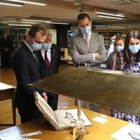 Los Reyes Felipe y Letizia visitando el Museo de Ciencias Naturales de Madrid