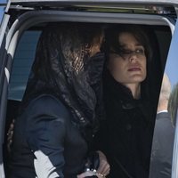 Carolina de Mónaco y Carlota Casiraghi en el funeral de Elizabeth Anne de Massy