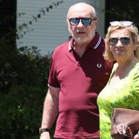 Carmen Borrego y José Carlos llegando al 79 cumpleaños de María Teresa Campos