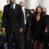 Alessandro Lequio y María Palacios en el funeral de Álex Lequio