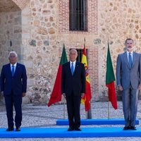 António Costa, Marcelo Rebelo de Sousa, el Rey Felipe y Pedro Sánchez