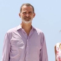 Los Reyes Felipe VI y Letizia durante su visita a Benidorm