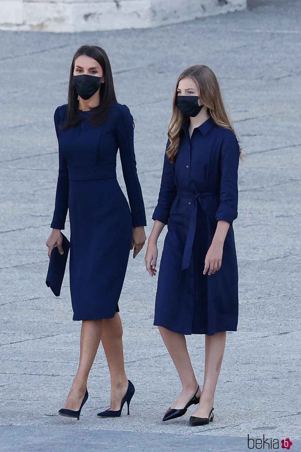 La Reina Letizia y la Infanta Sofía en el homenaje de Estado a las víctimas del coronavirus