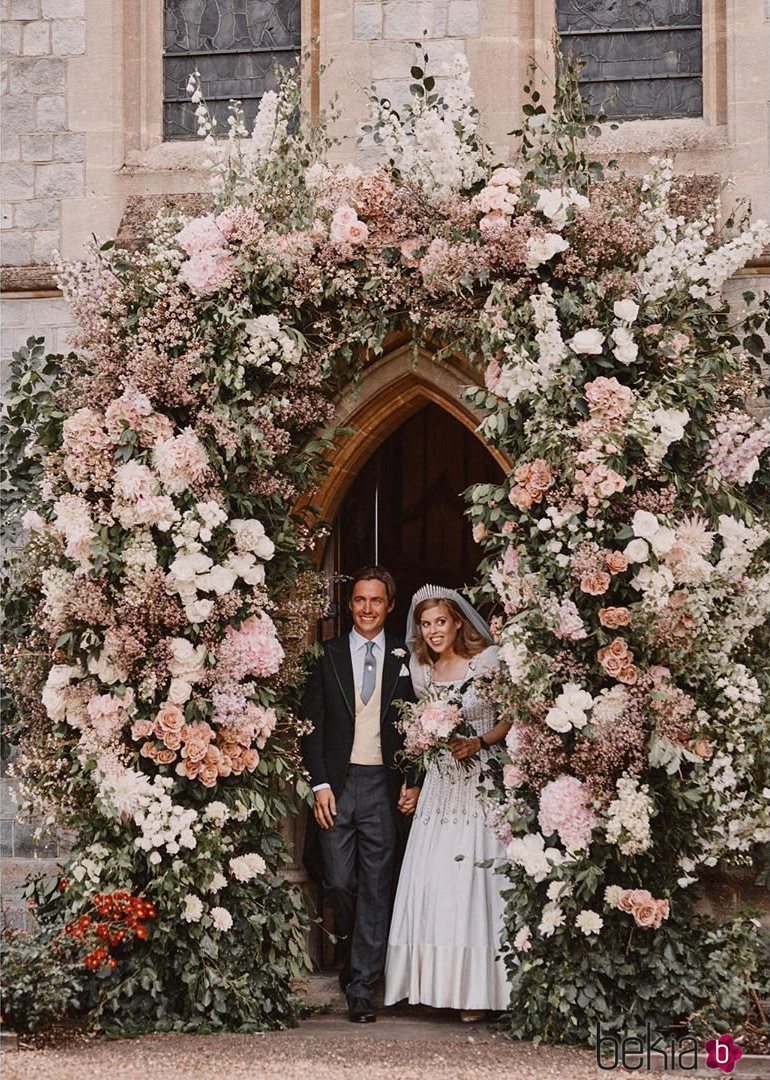 Beatriz de York y Edoardo Mapelli Mozzi en su boda