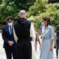 Los Reyes Felipe y Letizia en su visita al Monasterio de Poblet en Tarragona