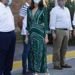 La Reina Letizia durante su visita a Navarra en la gira postcovid por España