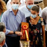 Los Reyes Felipe y Letizia visitando el Mercado Nacional de Ganados de Torrelavega