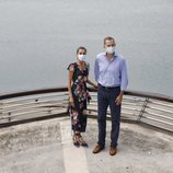 Los Reyes Felipe y Letizia en Santoña durante su tour postcovid por España