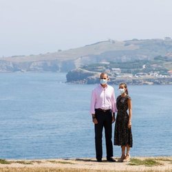 Los Reyes Felipe y Letizia en el Cerro de Santa Catalina de Gijón