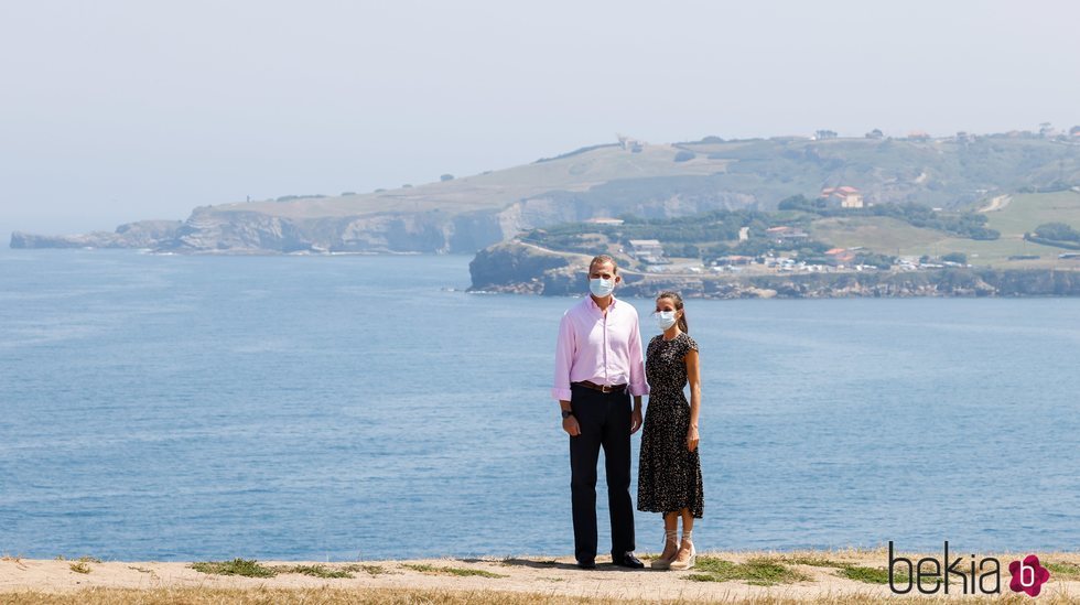 Los Reyes Felipe y Letizia en el Cerro de Santa Catalina de Gijón