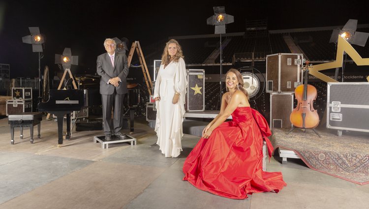 Paula Echevarría junto a otros invitados en el festival Starlite de Marbella 2020