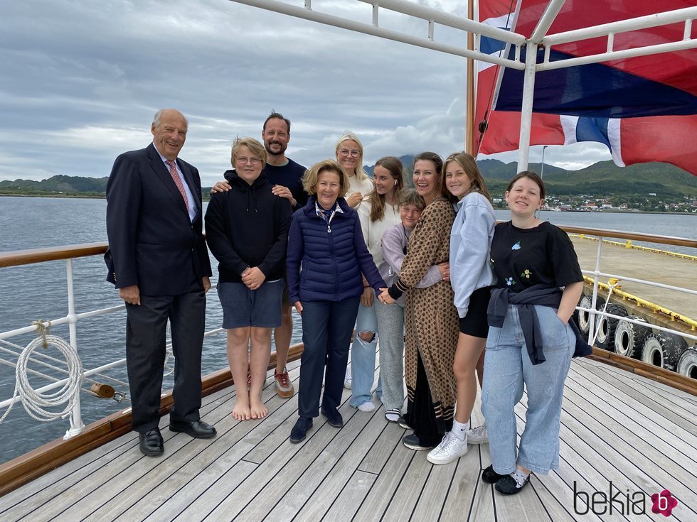 La Familia Real Noruega de vacaciones en Lofoten