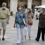 La Reina Sofía, Irene de Grecia, Tatiana Radziwill y y Jean Henri Fruchaud en Palma