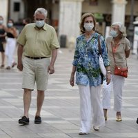 La Reina Sofía, Irene de Grecia, Tatiana Radziwill y y Jean Henri Fruchaud en Palma