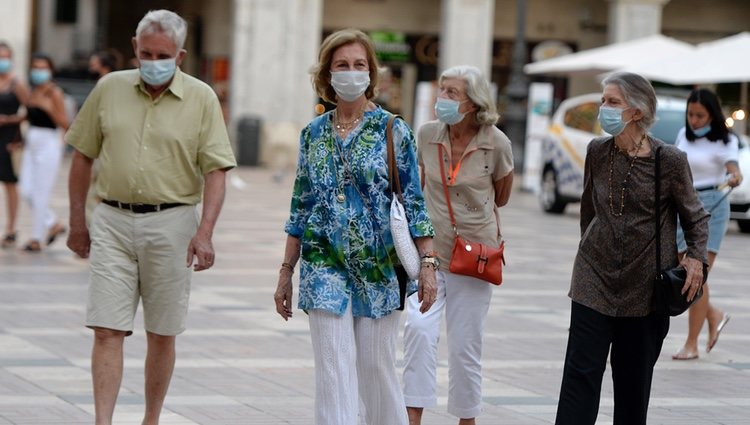 La Reina Sofía, Irene de Grecia, Tatiana Radziwill y y Jean Henri Fruchaud en Palma