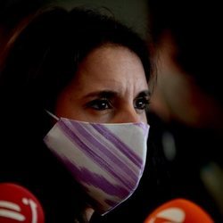 Irene Montero comparece ante los medios