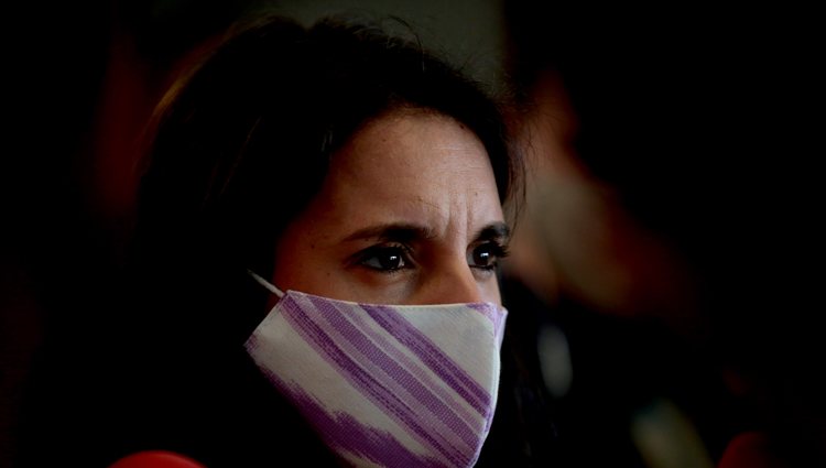 Irene Montero comparece ante los medios