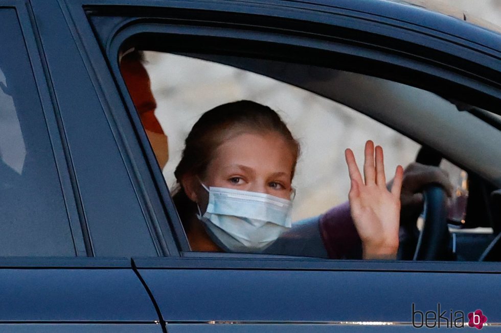 La Princesa Leonor llegando a Marivent para las vacaciones de la Familia Real en Mallorca