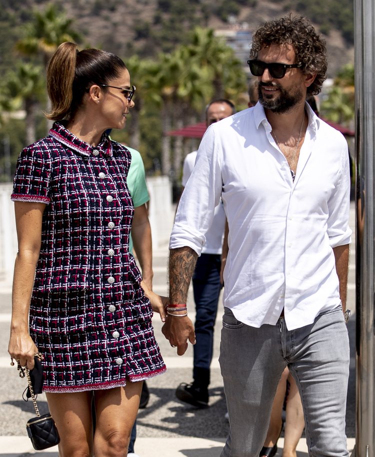 Juana Acosta y su novio Charles Alazet en el Festival de Cine de Málaga 2020