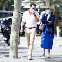 Antonio Rossi, Mila Ximénez y Belén Rodríguez, de paseo por Madrid