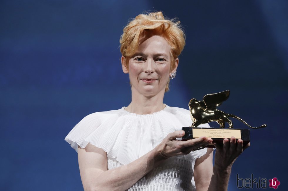 Tilda Swinton recibe el León de Oro honorífico en el Festival de Venecia 2020