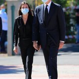 Los Reyes Felipe y Letizia en el funeral de Jaime Carvajal