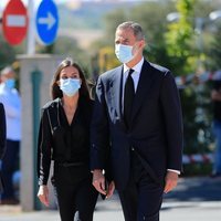 Los Reyes Felipe y Letizia en el funeral de Jaime Carvajal